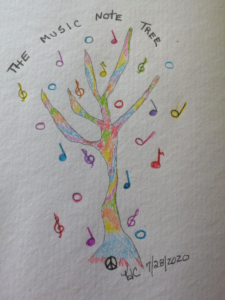 Read more about the article The Music Note Tree ~ by Katrina Curtiss 7/28/2020