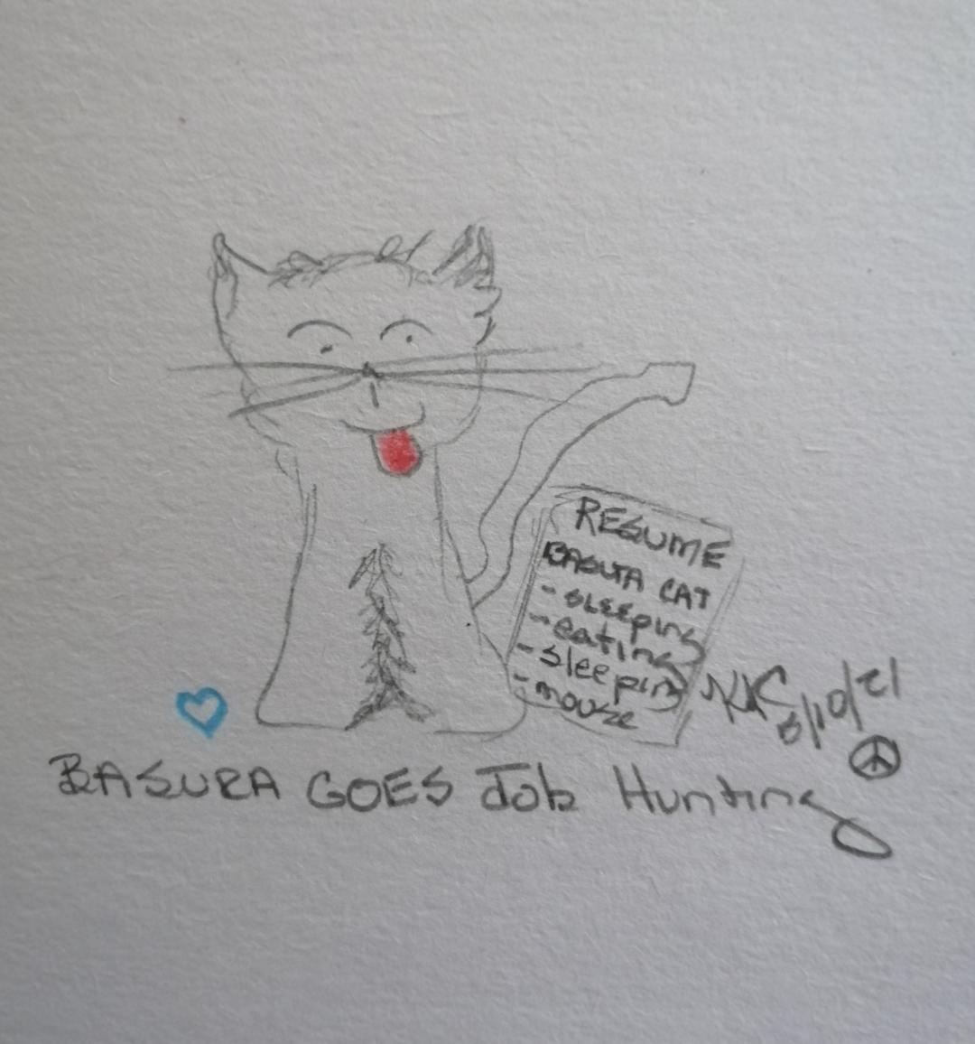 Read more about the article My Cat Goes Job Hunting ~ Katrina Curtiss 5/10/21