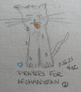 Read more about the article My Cat And News From Afghanistan © ~ Katrina Curtiss 8.16.21