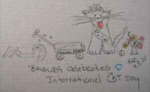Read more about the article My Cat Celebrates International Cat Day ~ Katrina Curtiss 8.8.21